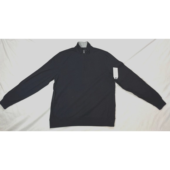 Men's Pima Quarter Zip Pullover, Black - Large Boxercraft - Picture 4 of 9